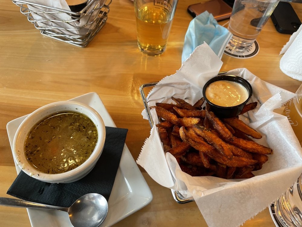 Image of fries and soup available at Marysville, OH.