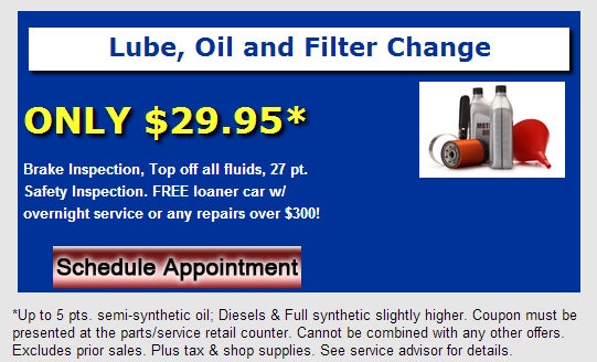dodge oil change coupons